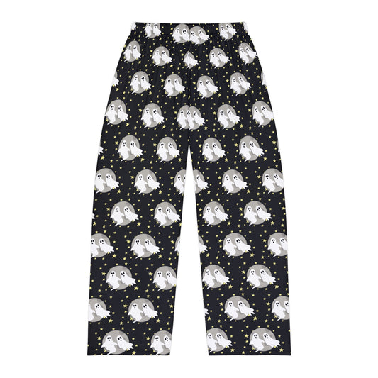 Ghost Pattern Pajama Pants — Men’s Cozy Halloween Sleepwear