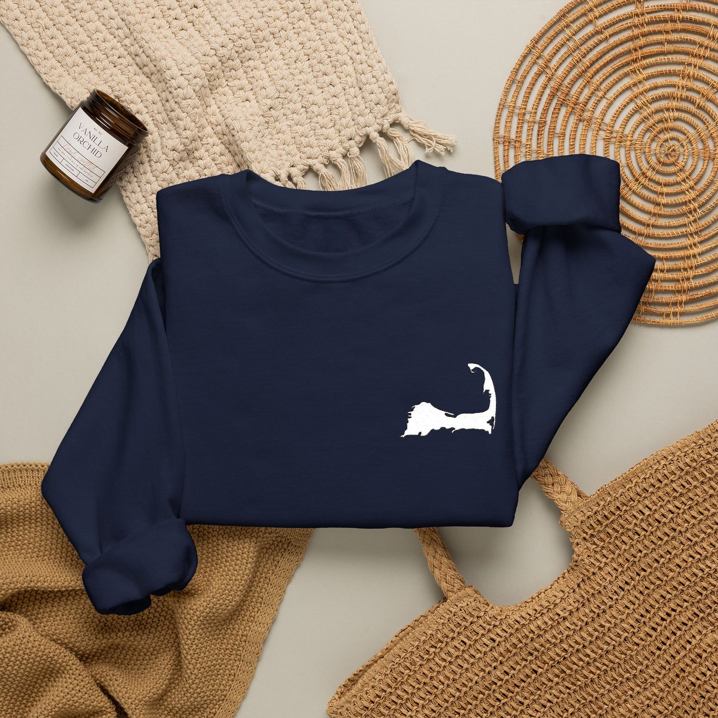 Embroidered Cape Cod - Unisex Heavy Blend™ Crewneck Sweatshirt