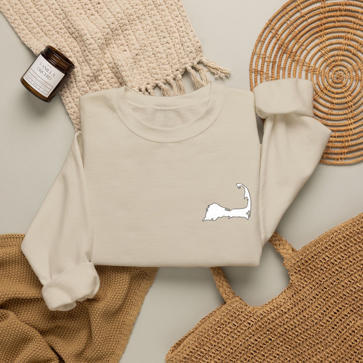 Embroidered Cape Cod - Unisex Heavy Blend™ Crewneck Sweatshirt