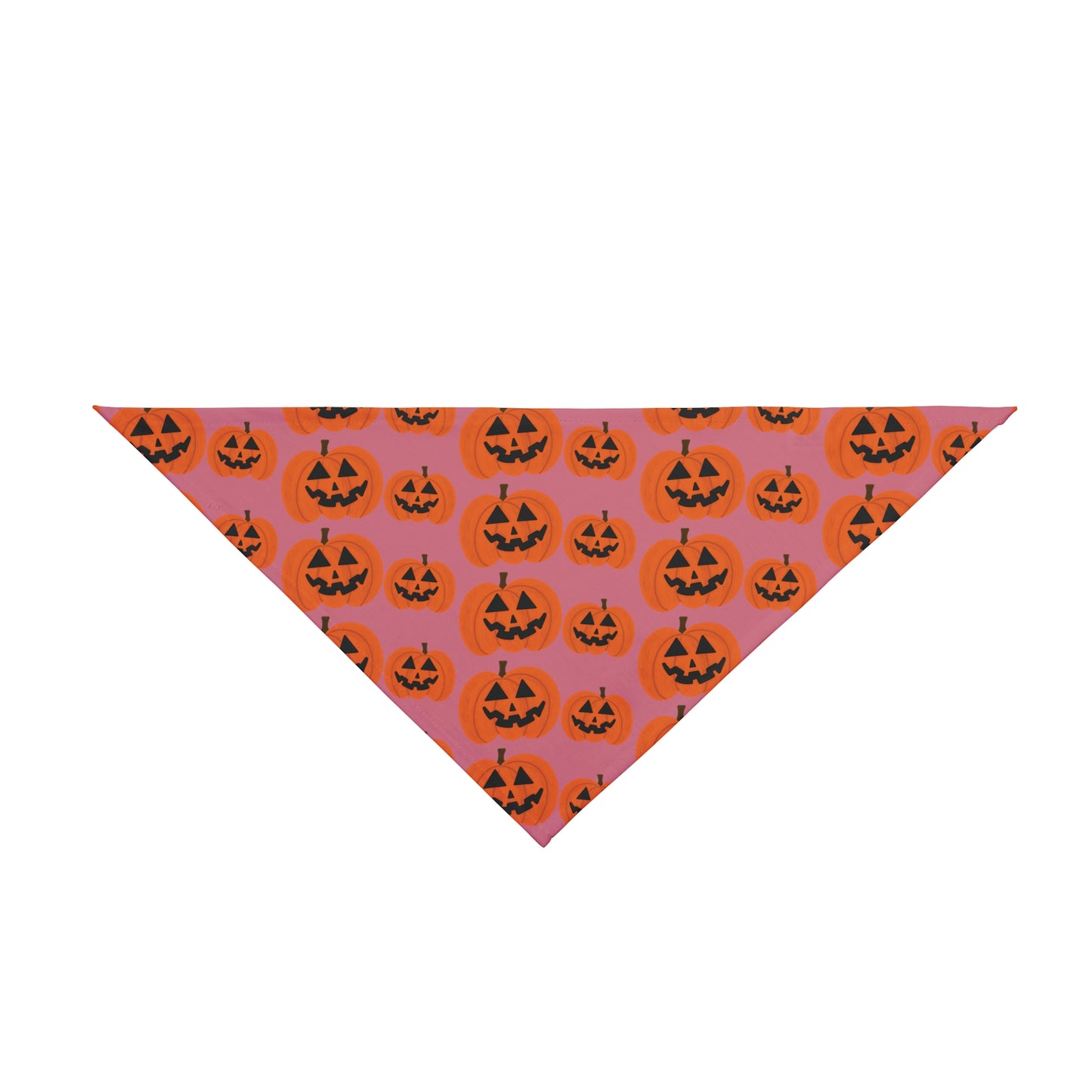 Pink Halloween Jack-O'-Lantern Pet Bandana