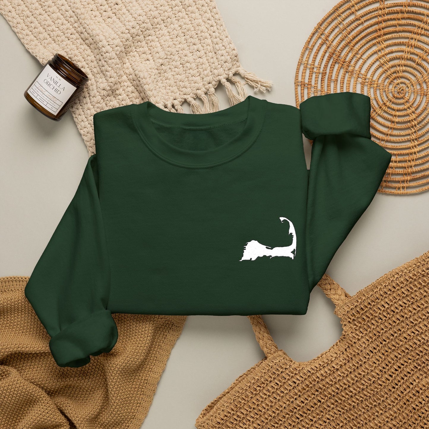 Embroidered Cape Cod - Unisex Heavy Blend™ Crewneck Sweatshirt