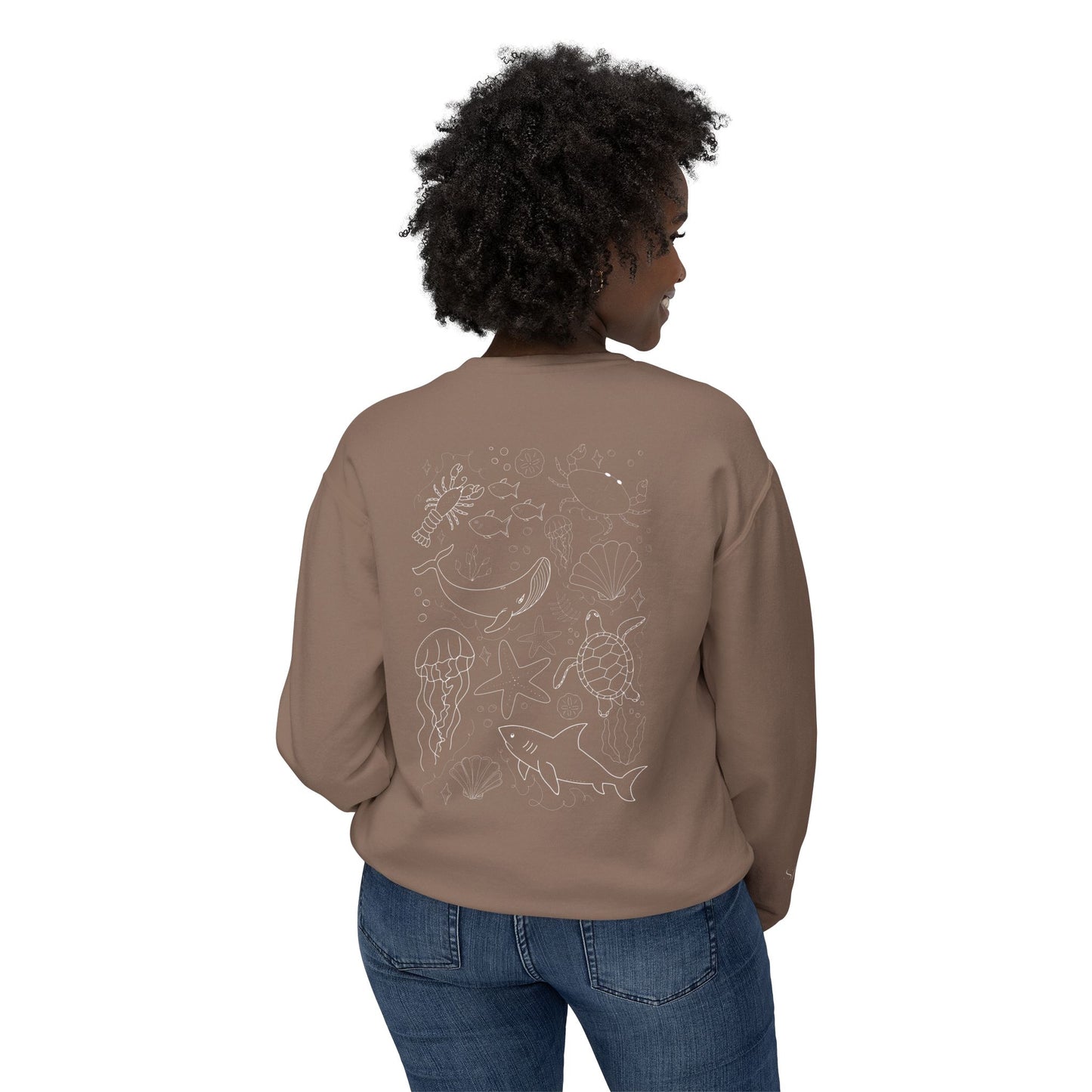 Cape Cod Sea Creature - Lightweight Crewneck Sweatshirt
