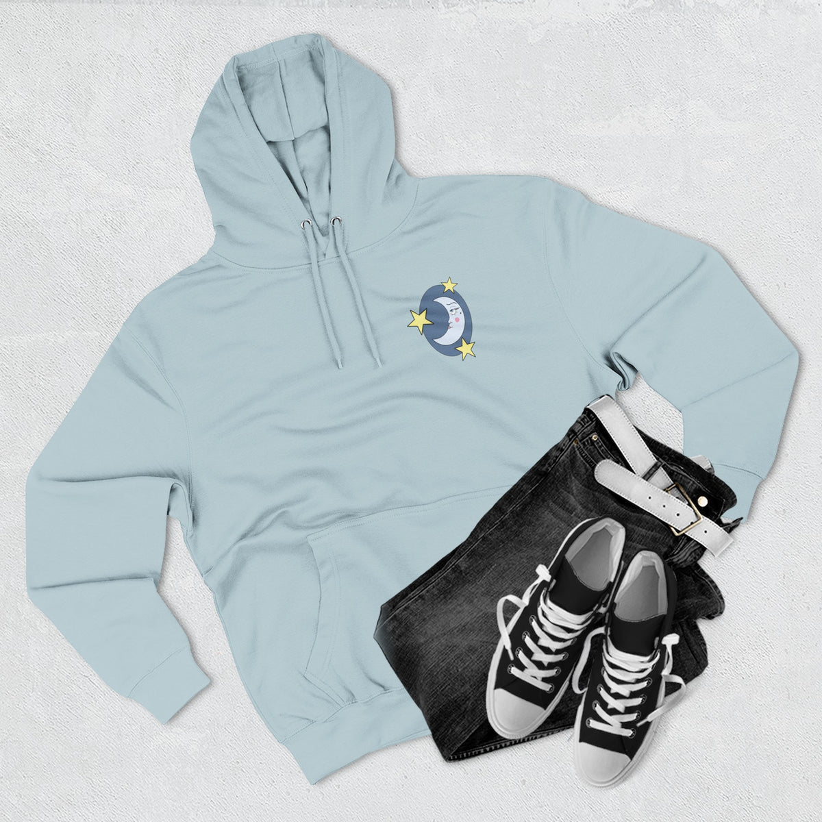 The Moon Hoodie — Star & Crescent Moon Pullover