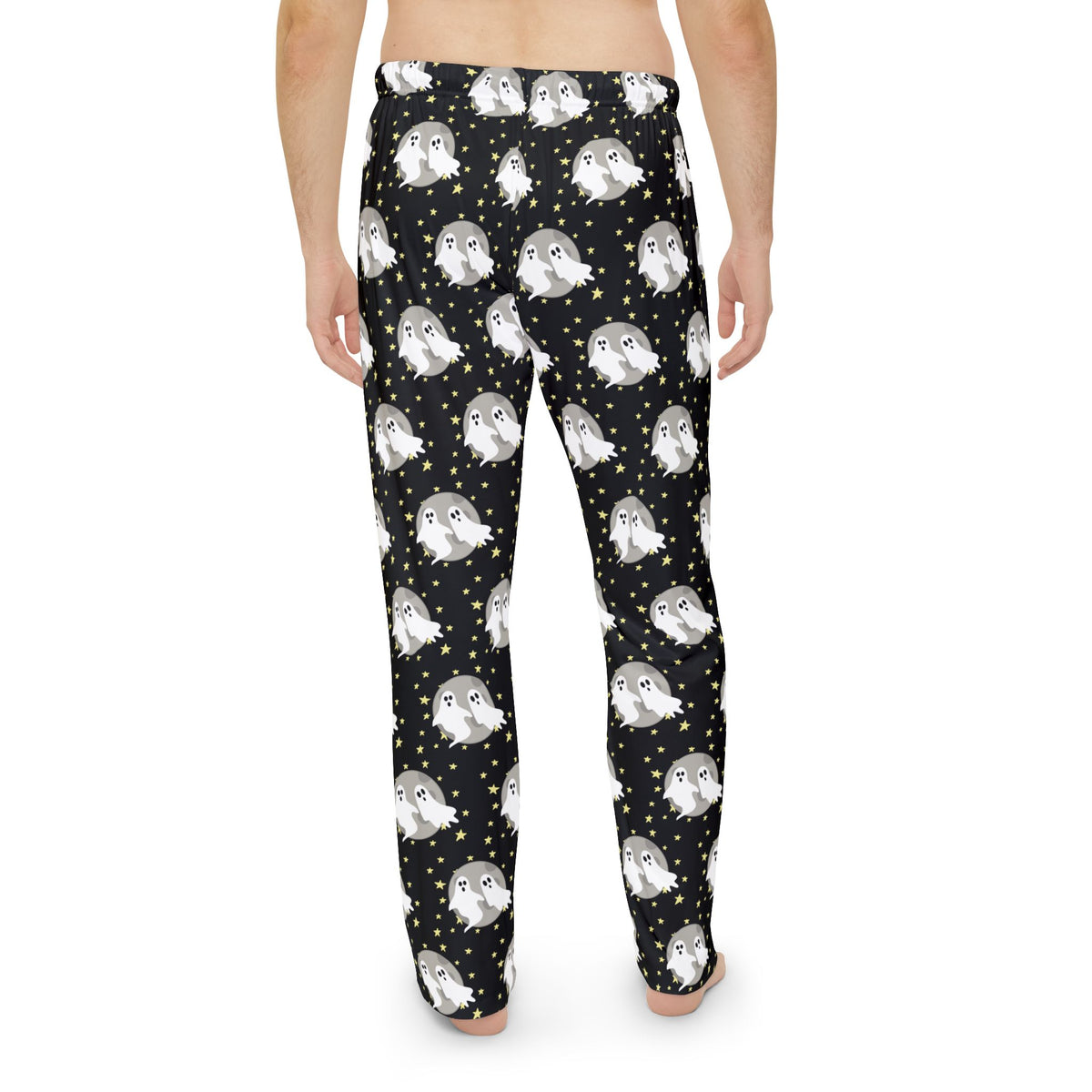 Ghost Pattern Pajama Pants — Men’s Cozy Halloween Sleepwear