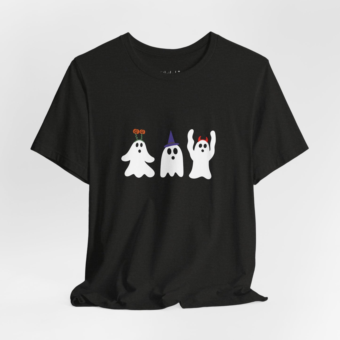 Halloween Ghosts Tee – Trio of Ghosts Graphic T-Shirt