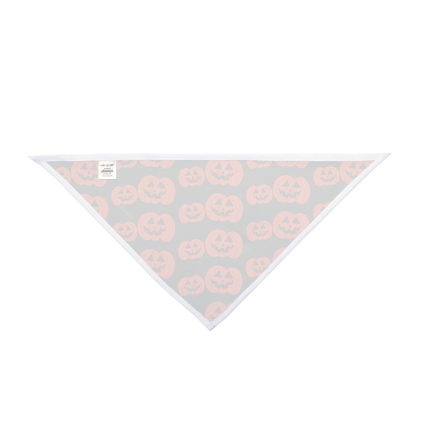 Halloween Pumpkin Pet Bandana — Orange Jack-O'-Lantern Dog & Cat Scarf