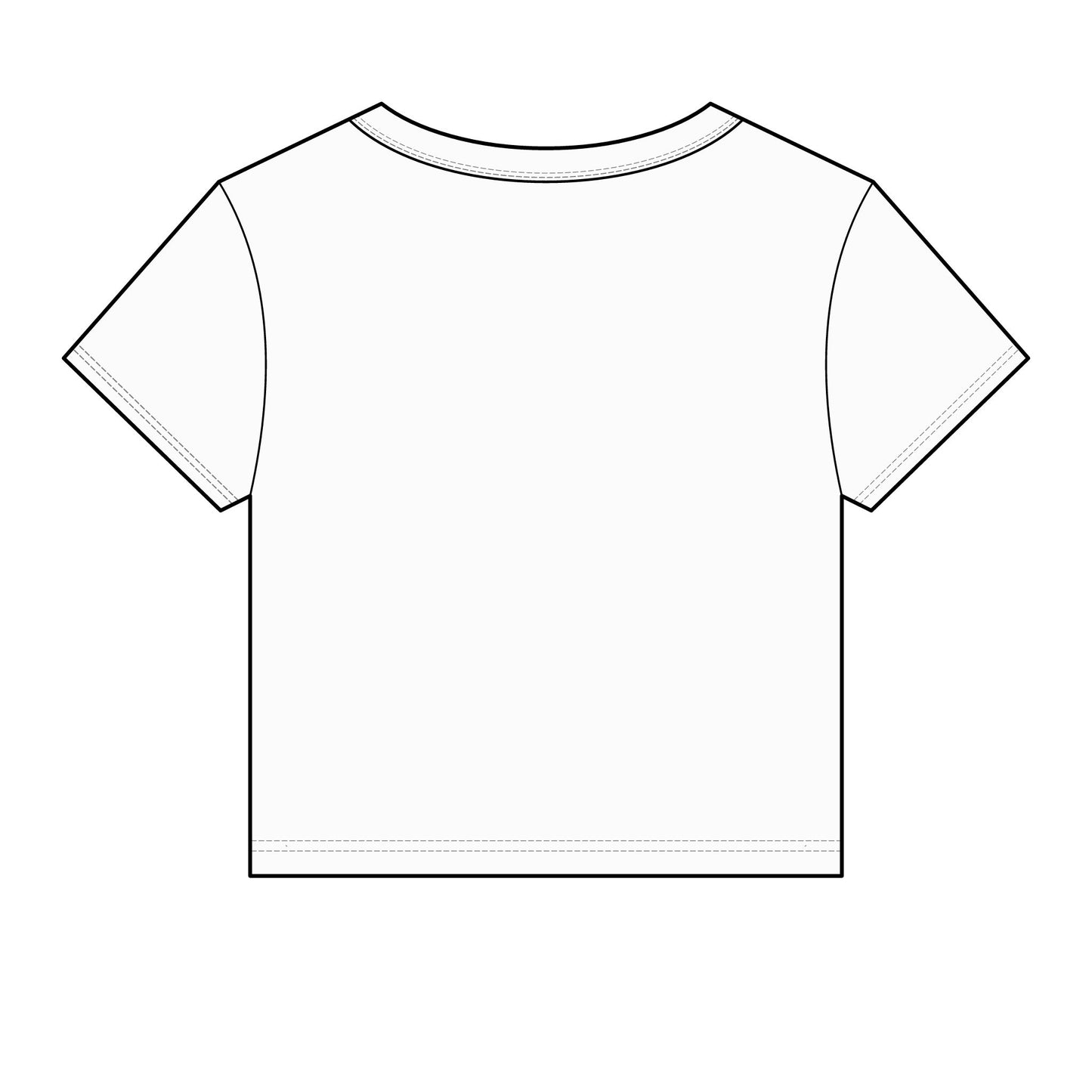 Sun and Moon Embroidered - Women's Crop Tee