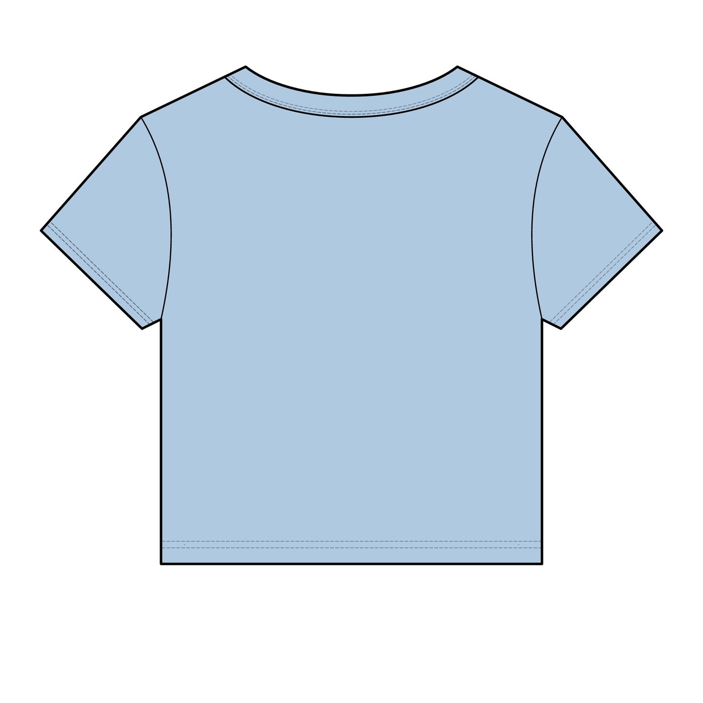 Sun and Moon Embroidered - Women's Crop Tee