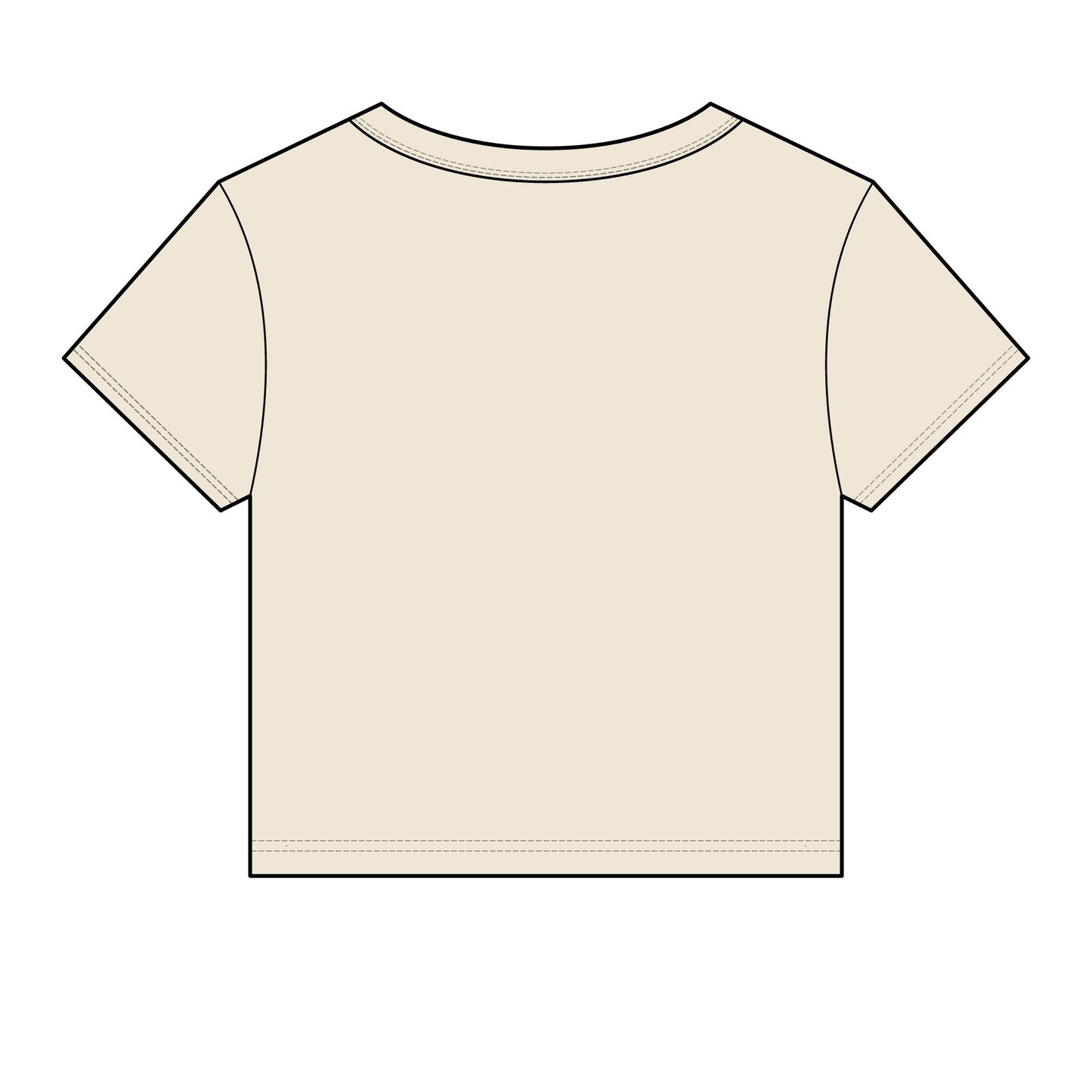 Sun and Moon Embroidered - Women's Crop Tee