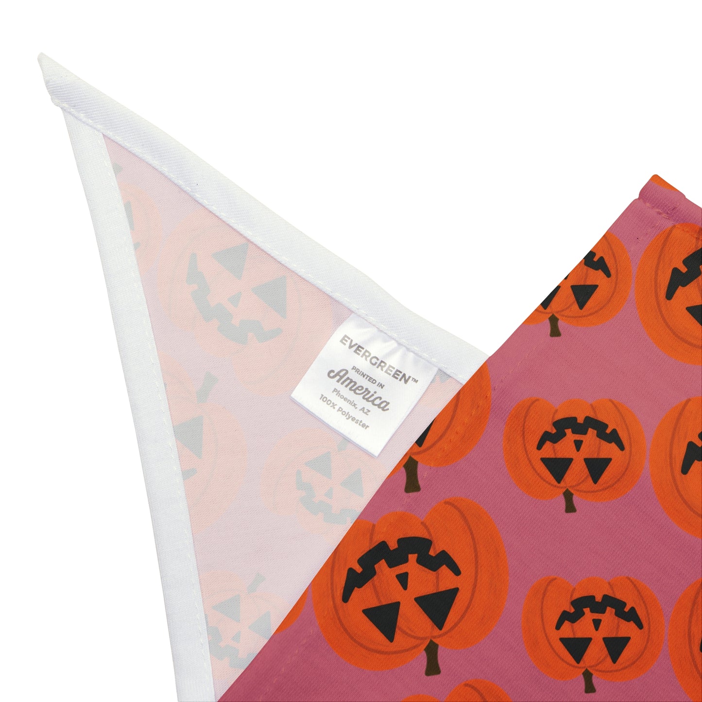 Pink Halloween Jack-O'-Lantern Pet Bandana
