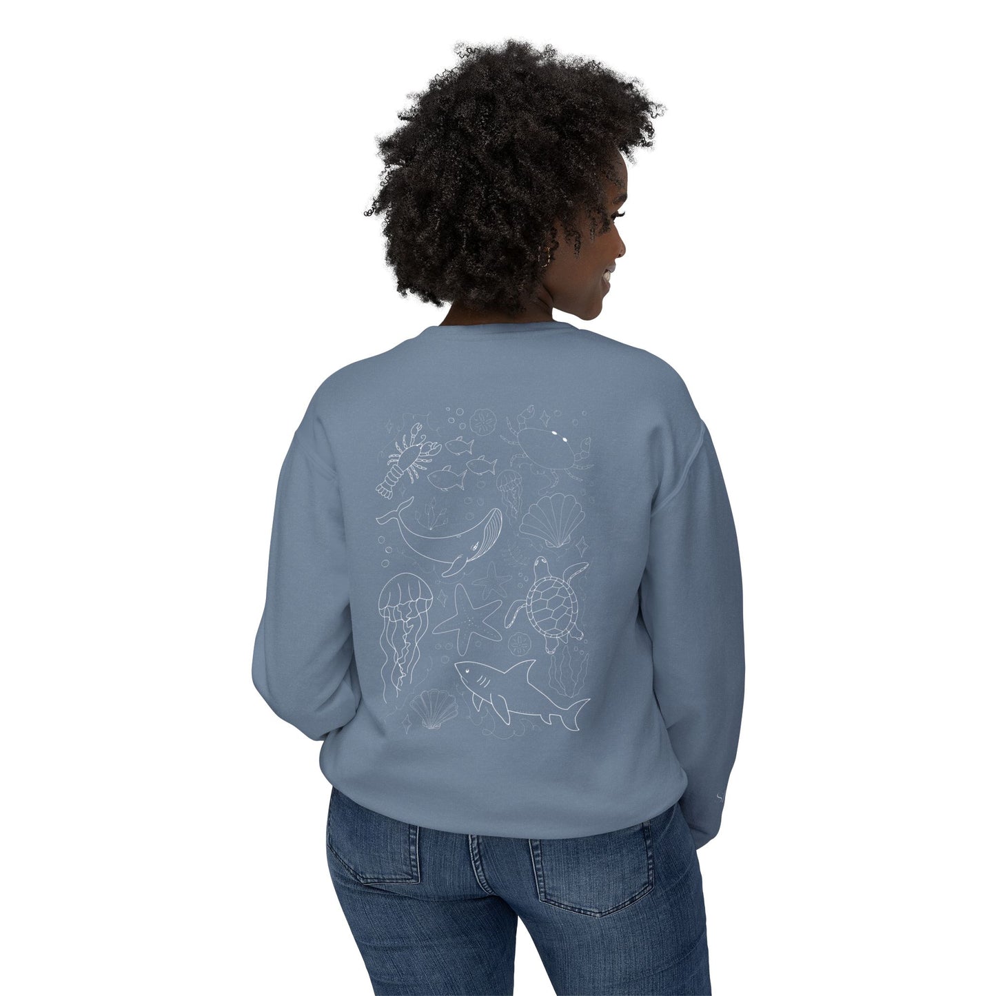 Cape Cod Sea Creature - Lightweight Crewneck Sweatshirt