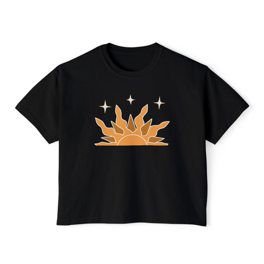 Women's Boxy Tee — Sunrise Graphic Tee