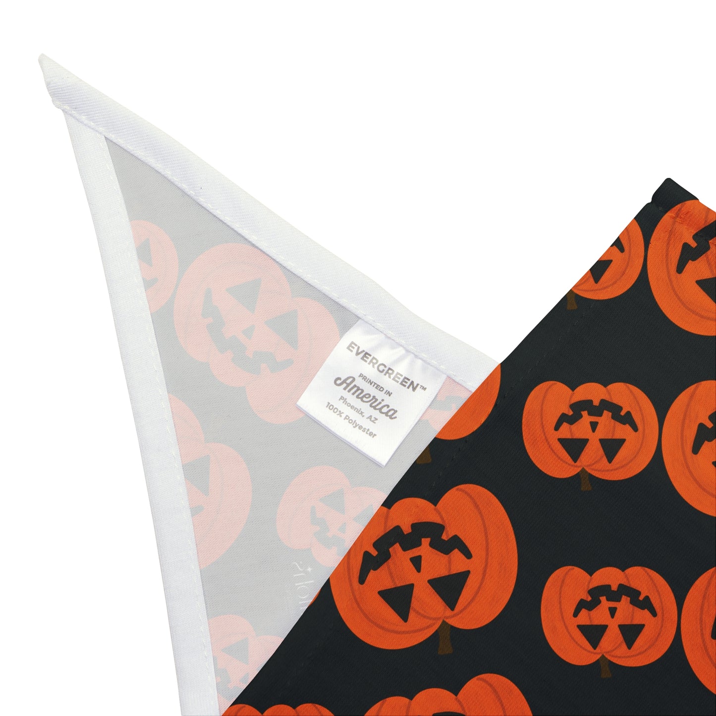 Halloween Pumpkin Pet Bandana — Orange Jack-O'-Lantern Dog & Cat Scarf