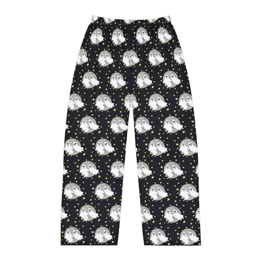 Ghost Pattern Pajama Pants — Men’s Cozy Halloween Sleepwear