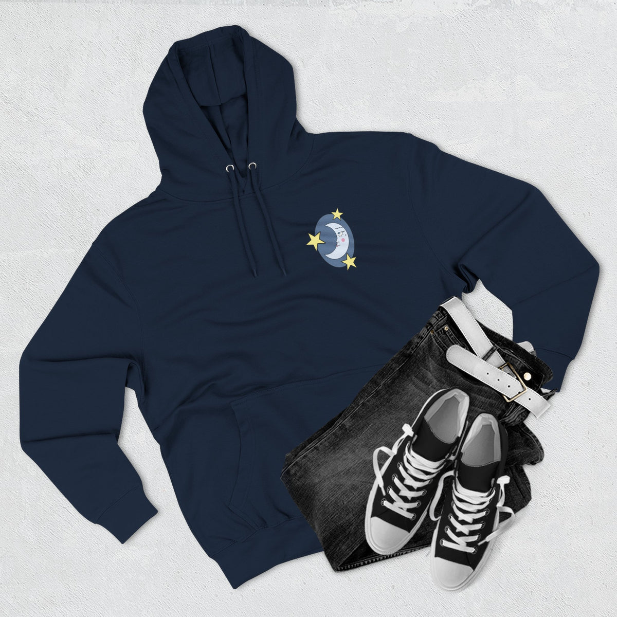 The Moon Hoodie — Star & Crescent Moon Pullover