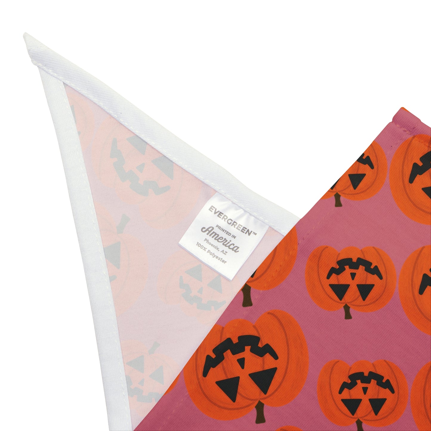 Pink Halloween Jack-O'-Lantern Pet Bandana