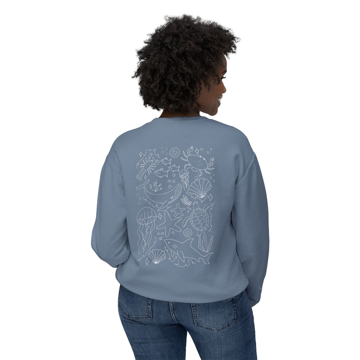 Cape Cod Sea Creature - Lightweight Crewneck Sweatshirt
