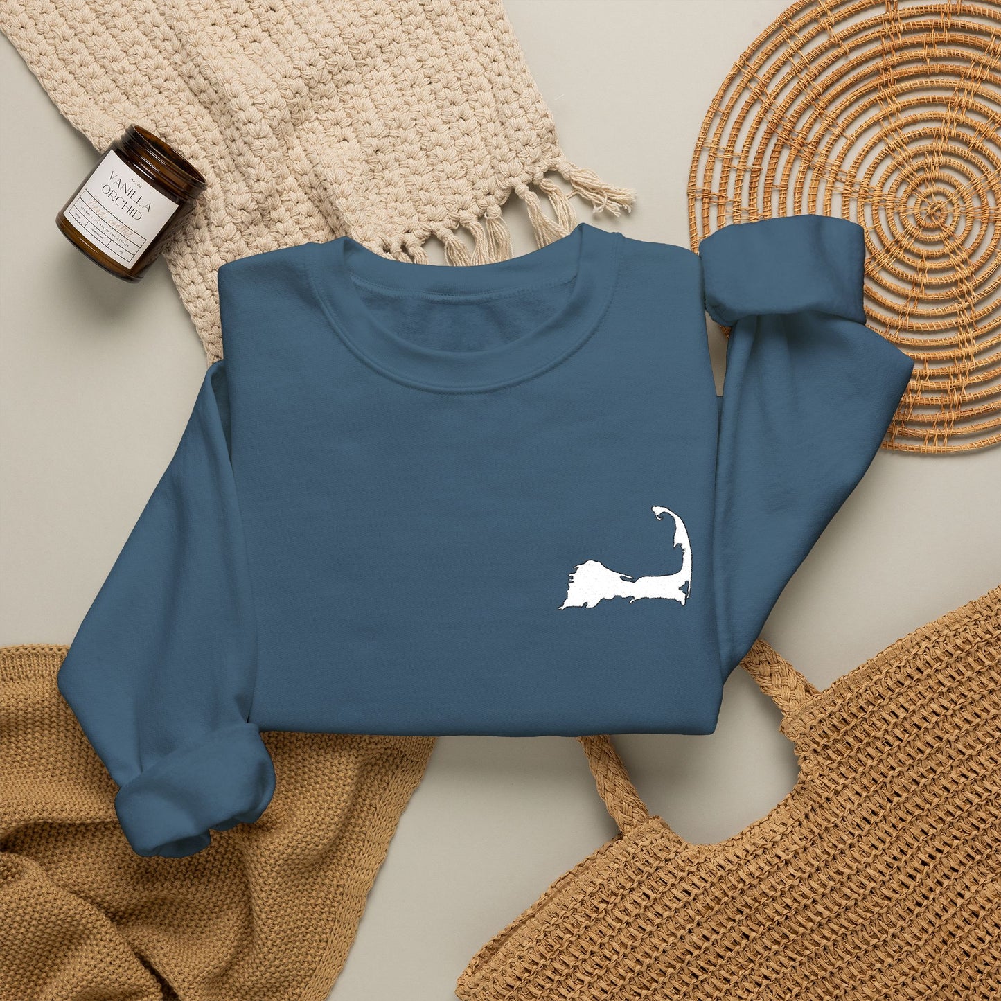 Embroidered Cape Cod - Unisex Heavy Blend™ Crewneck Sweatshirt