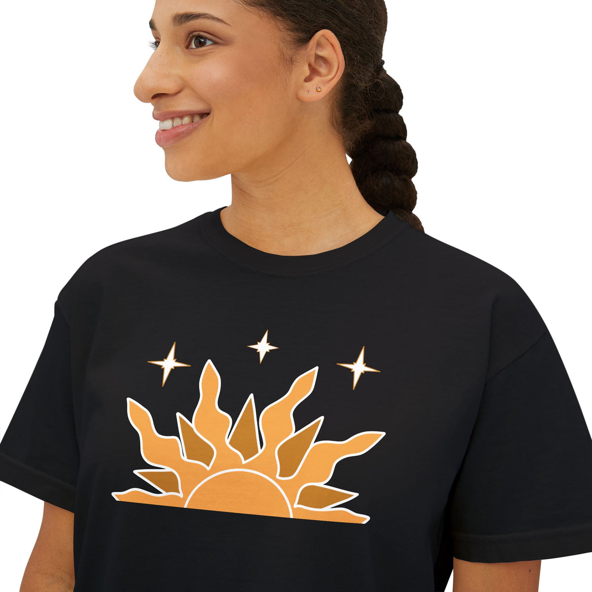 Women's Boxy Tee — Sunrise Graphic Tee