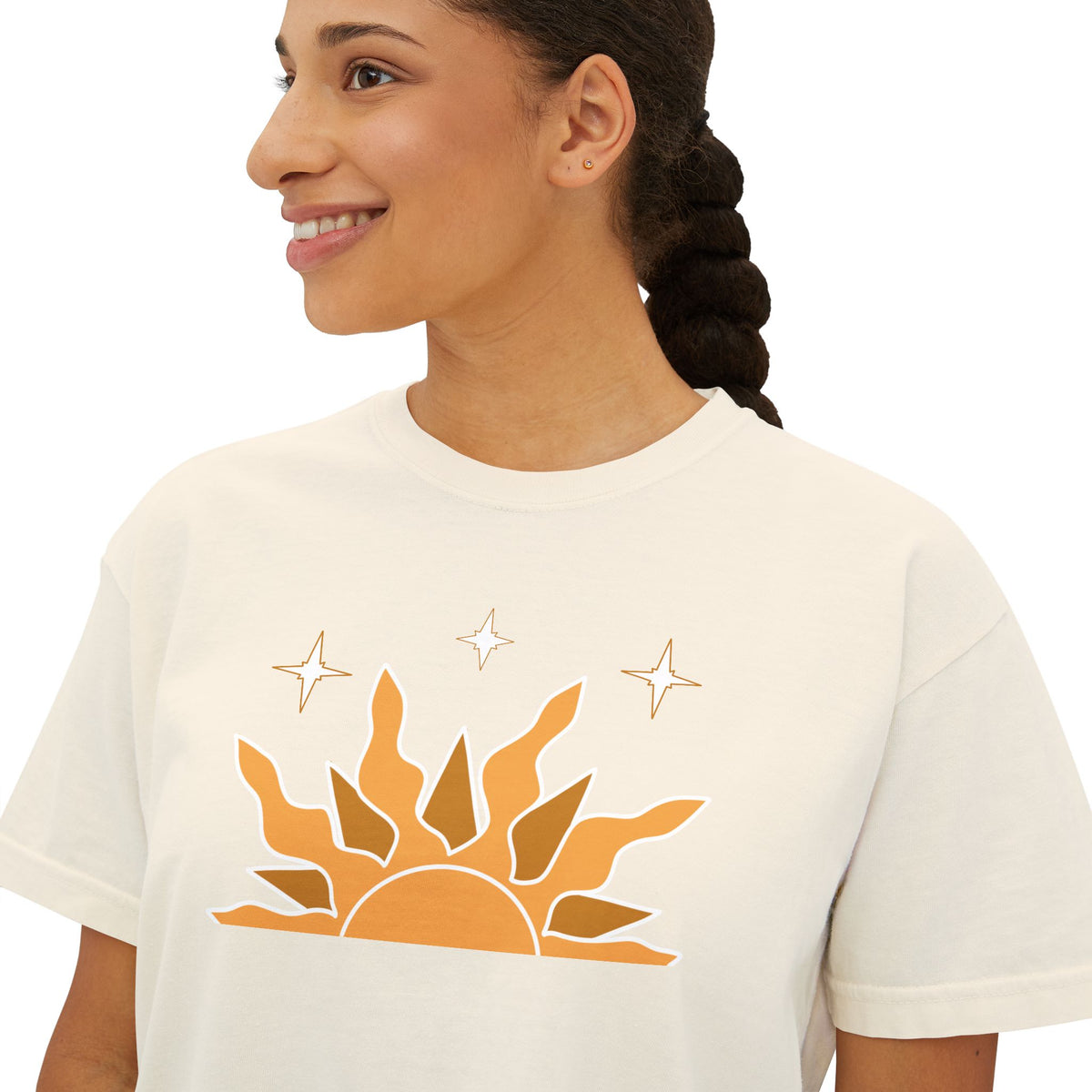Women's Boxy Tee — Sunrise Graphic Tee