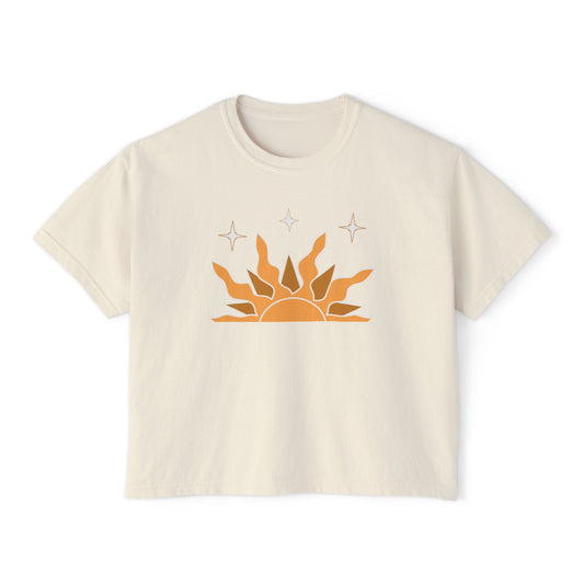 Women's Boxy Tee — Sunrise Graphic Tee