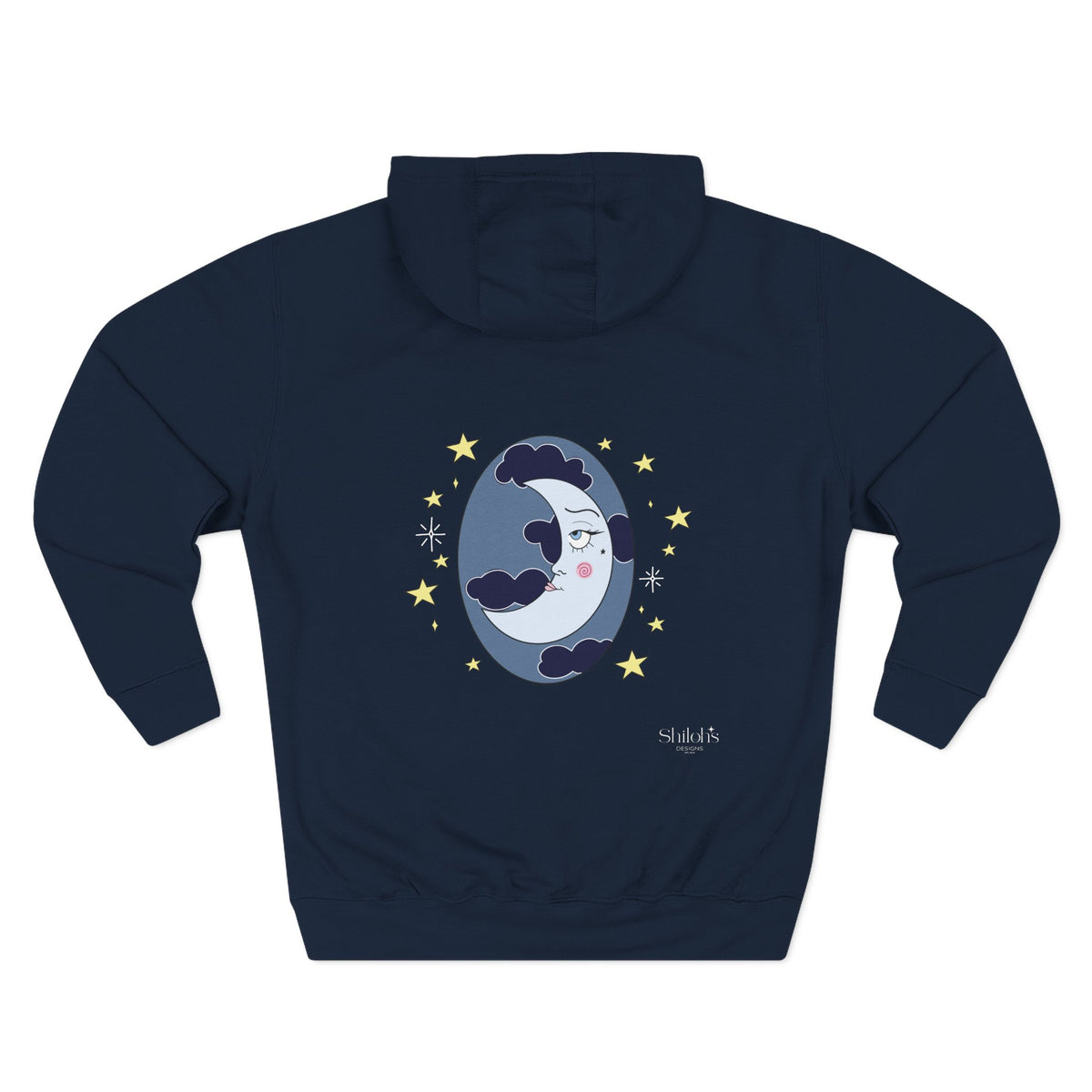 The Moon Hoodie — Star & Crescent Moon Pullover